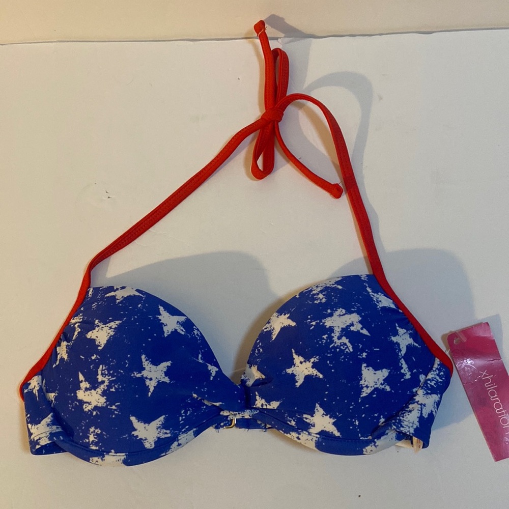 Xhilaration underwire bikini top Americana size XS
